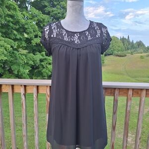 Heart Soul Black Lace Blouse